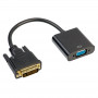 Akyga AK-AD-50 adapteris ar kabeli DVI-D 24+1 (spraudnis) – VGA (ligzda), 15 cm