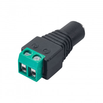 Akyga AK-SC-17 DC 5,5 x 2,1 mm (ligzda) savienotājs ar skrūvju spailēm UTP kabelim, CCTV
