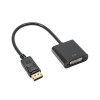Akyga AK-AD-58 adapteris ar kabeli DisplayPort (spraudnis) – DVI-I 24+5 (ligzda), 20 cm