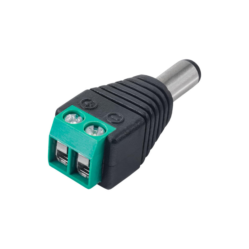 Akyga AK-SC-16 DC 5,5 x 2,1 mm (spraudnis) savienotājs ar skrūvju spailēm UTP kabelim, CCTV
