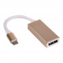 Akyga AK-AD-56 adapteris ar kabeli USB-C (spraudnis) – DisplayPort, 15 cm