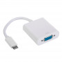 Akyga AK-AD-55 adapteris ar kabeli USB-C (spraudnis) – VGA (ligzda), Full HD, 15 cm