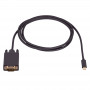 Akyga AK-AV-17 USB-C (M) uz VGA (M) kabelis, Full HD, 1,5 m, melns