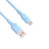 Akyga AK-USB-63 USB kabelis USB-A (m) / USB-C (m), USB 2.0, 18W, 1 m, zils, silikona