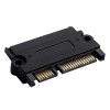 Akyga AK-CA-83 SATA 22 kontaktu (15+7) adapteris ligzda – spraudnis, melns