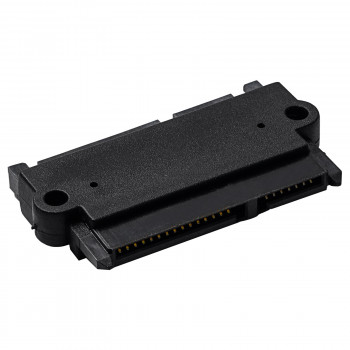 Akyga AK-CA-83 SATA 22 kontaktu (15+7) adapteris ligzda – spraudnis, melns