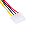 Akyga AK-CA-11 SATA barošanas (M) uz Molex (F) adaptera kabelis, 15 cm