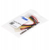 Akyga AK-CA-15 Molex (M) uz 2x Molex (F) barošanas sadalītāja kabelis, 15 cm