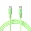 Akyga AK-USB-69 USB kabelis USB-C (m) / USB-C (m), USB 2.0, 60W, 1 m, zaļš, silikona