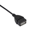 Akyga AK-AD-09 Micro USB-B (M) uz USB-A (F) OTG adaptera kabelis, 15 cm, melns