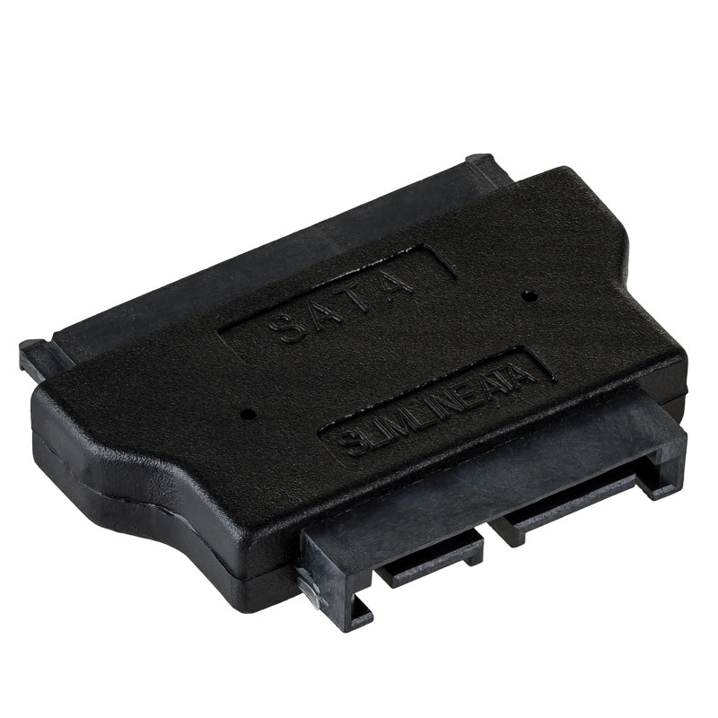 Akyga AK-CA-53 Slim SATA (spraudnis) – SATA 22 kontaktu (ligzda) adapteris, melns