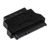 Akyga AK-CA-53 Slim SATA (spraudnis) – SATA 22 kontaktu (ligzda) adapteris, melns
