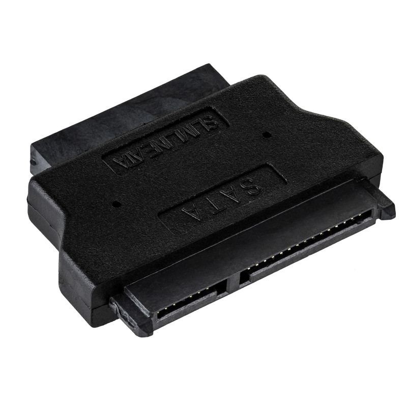 Akyga AK-CA-53 Slim SATA (spraudnis) – SATA 22 kontaktu (ligzda) adapteris, melns