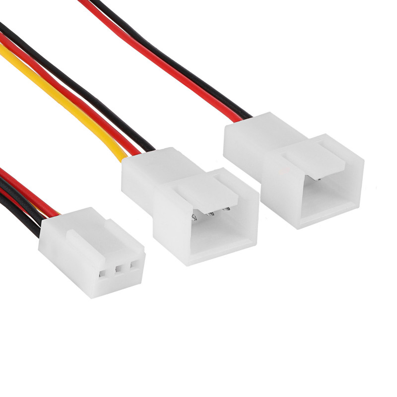 Akyga AK-CA-52 ventilatoru sadalītājs 3 kontaktu (ligzda) – 2x 3 kontaktu (spraudnis), 2x 15 cm