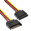 Akyga AK-CA-41 SATA barošanas sadalītājs, SATA (spraudnis) – 3x SATA (ligzda), 3x 15 cm