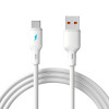 Akyga AK-USB-60 USB kabelis USB-A (m) / USB-C (m), USB 2.0, 12W, 1,8 m, balts, silikona
