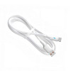 Akyga AK-USB-60 USB kabelis USB-A (m) / USB-C (m), USB 2.0, 12W, 1,8 m, balts, silikona