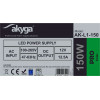 Akyga AK-L1-150 impulsu LED barošanas bloks 12 V, 12,5 A, 150 W, IP20