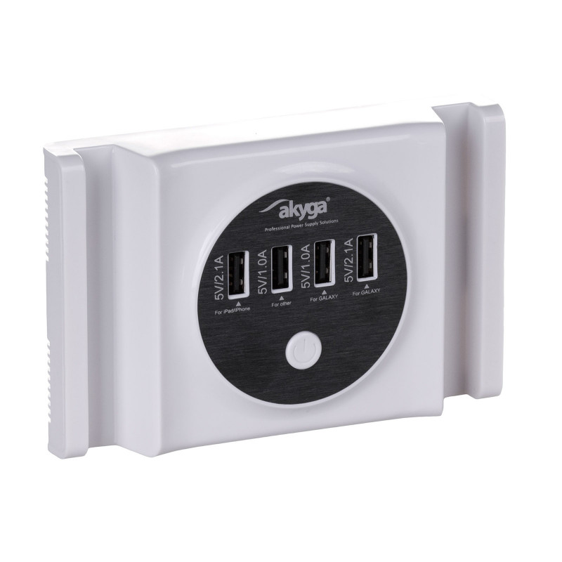 Universālais barošanas adapters Akyga AK-TB-05 5.0V / 6.0A 30W 4x USB A 1.5m