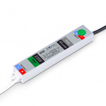 Akyga AK-L2-025 hermētisks impulsu LED barošanas bloks 12 V, 2 A, 25 W, IP67