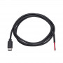 Akyga AK-SC-38 USB-C (spraudnis) servisa kabelis ar atvērtu galu, 10 W (5 V / 2 A), 1 m, melns