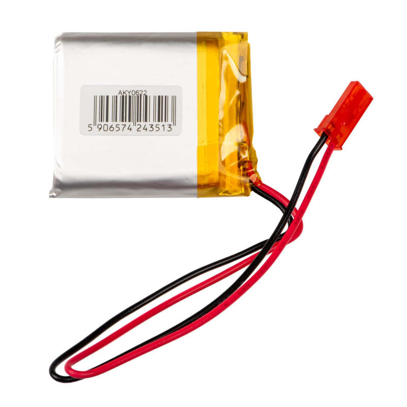 Akyga AKY0622 LP883440 Li-Po akumulators 3,7 V 1200 mAh ar PCM, JST 2,54 mm 2 kontaktu savienotāju, 150 mm vadiem