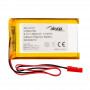 Akyga AKY0107 LP503759 Li-Po akumulators 3,7 V 1350 mAh ar PCM, JST 2,54 mm 2 kontaktu savienotāju, 150 mm vadiem