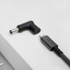 Akyga AK-ND-C02 USB-C – DC 5,5 x 2,1 mm adapteris klēpjdatora uzlādei, 18,5-20 V, 100 W
