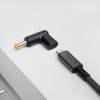 Akyga AK-ND-C03 USB-C – DC 4,8 x 1,7 mm adapteris klēpjdatora uzlādei, 18,5-20 V, 100 W