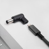 Akyga AK-ND-C07 USB-C – DC 7,4 x 5,0 mm + tapa adapteris klēpjdatora uzlādei, 18,5-20 V, 100 W, saderīgs ar HP