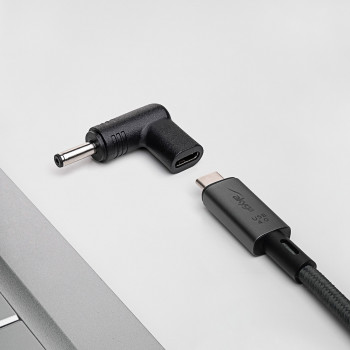 Akyga AK-ND-C15 USB-C – DC 4,0 x 1,3 mm adapteris klēpjdatora uzlādei, 18,5-20 V, 100 W
