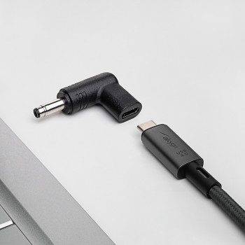 Akyga AK-ND-C17 USB-C – DC 4,8 x 1,7 mm adapteris klēpjdatora uzlādei, 18,5-20 V, 100 W