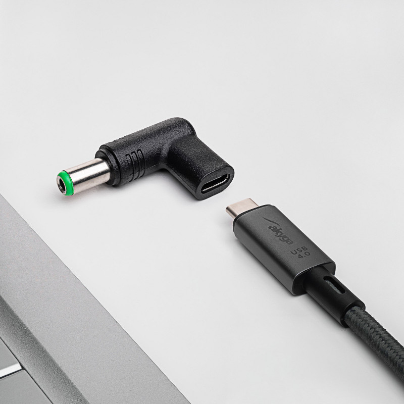 Akyga AK-ND-C18 USB-C – DC 6,3 x 3,0 mm adapteris klēpjdatora uzlādei, 15-16 V, 100 W