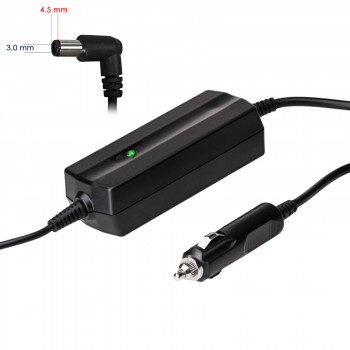 Akyga AK-ND-76 auto klēpjdatora lādētājs 19,5 V / 2,31 A, 45 W, 4,5 x 3,0 mm + tapa, saderīgs ar HP