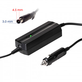 Akyga AK-ND-75 auto klēpjdatora lādētājs 19,5 V / 2,31 A, 45 W, 4,5 x 3,0 mm + tapa, saderīgs ar Dell