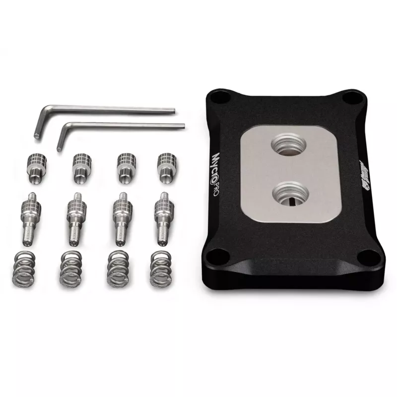 Thermal Grizzly Mycro Pro Stainless Steel procesora dzesētājs, AMD AM4/AM5, melns/sudrabains