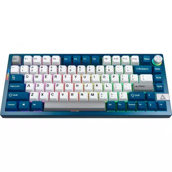 Montech MK PRO 75 tastatūra, DE izkārtojums, Gateron G Pro 3.0 Brown, zila/balta