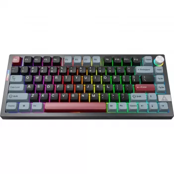 Montech MK PRO 75 tastatūra, DE izkārtojums, Gateron G Pro 3.0 Brown, melna/daudzkrāsaina