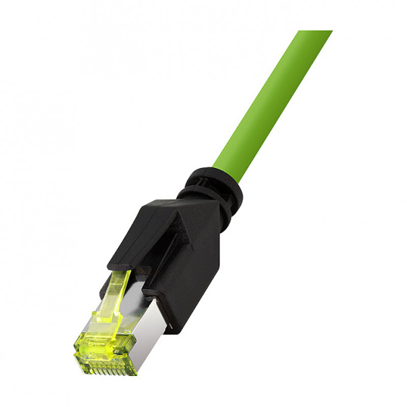 LogiLink CQM035S industriālais tīkla kabelis, Cat.6A, PUR, M12 X-coded - RJ45, 1 m