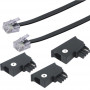 Schwaiger TAL6306533 universāls tālruņa kabelis, 6 m, RJ-11, melns