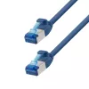 LogiLink CP5006S Cat.6A S/FTP savienojuma kabelis, LSZH, SlimLine, 0,15 m, zilā krāsā