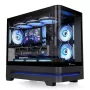 Thermaltake Arcus 190 TG ARGB Mini Tower korpuss datoram, melnā krāsā, ar rūdīta stikla paneli