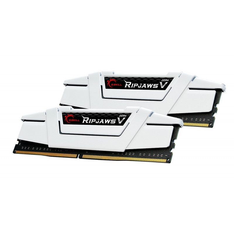 G.Skill Ripjaws V F4-3600C16D-16GVWC DDR4-3600 operatīvās atmiņas komplekts, 16 GB (2 x 8 GB), CL16, XMP2, balts