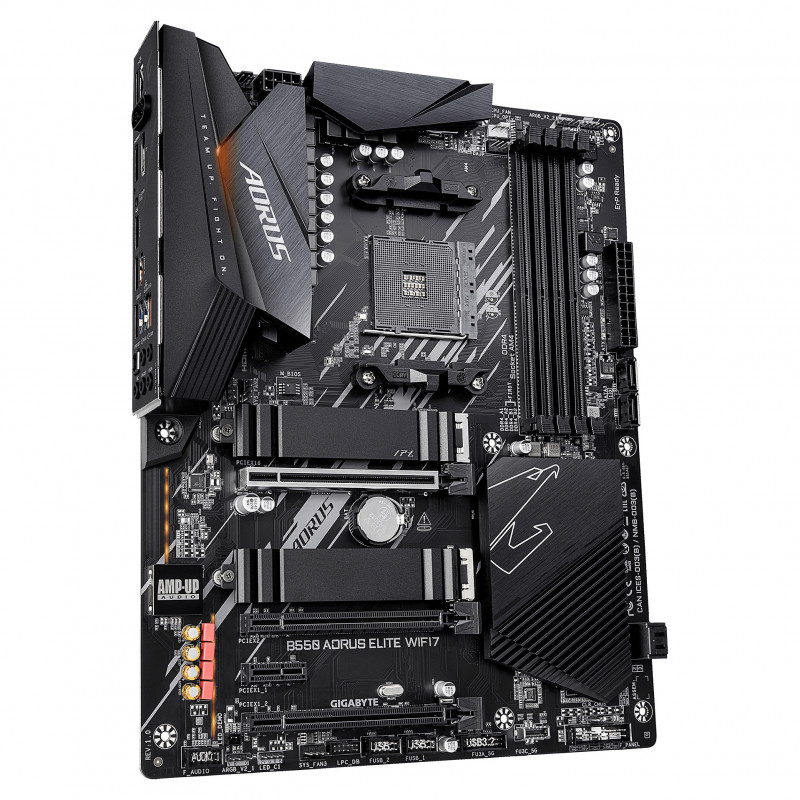 Gigabyte B550 AORUS ELITE WiFi7 mātesplate ar AM4 ligzdu, ATX, 4x DDR4