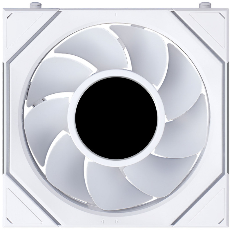 Lian Li UNI FAN SL-INF LCD FLEX Wireless datora korpusa ventilators, ARGB un LCD, Reverse Blade, 120 mm, balts
