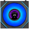Lian Li UNI FAN SL-INF LCD FLEX Wireless datora korpusa ventilatori (3 gab.) ar kontrolieri, ARGB un LCD, Reverse Blade, 120 mm, melni