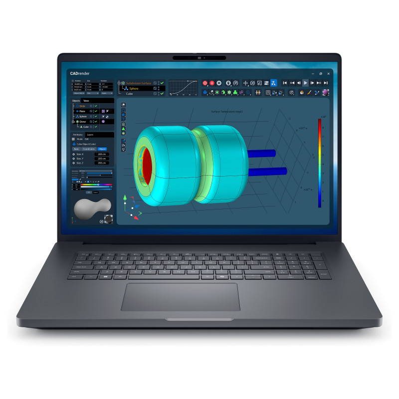 Portatīvais dators Dell Pro Max 18 Plus MB18250: 18", Intel Core Ultra 7 265HX, 32 GB RAM, 1 TB SSD, NVIDIA RTX PRO 2000, Windows 11 Pro