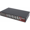 Getfort GF-120G-16P-240 PoE komutators, 16 x 10/100 PoE + 2 x GE + 2 x SFP, 240 W