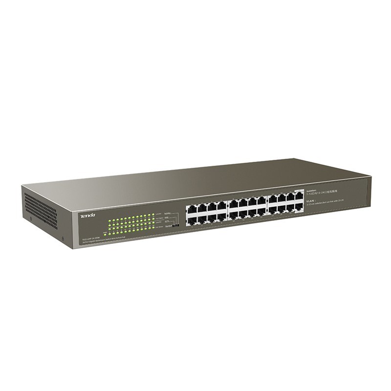 Tenda TEG1124P-24-250W PoE komutators, 24 porti, 250 W