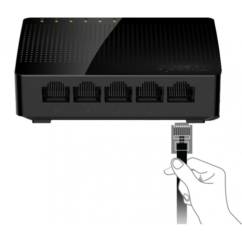 Tenda SG105 galda tīkla komutators ar 5 Gigabit portiem